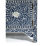 Комод инкрустация костью ORIENTAL Indian синий орнамент варинант исполнения - 5 | Loft Concept в Санкт-петербурге