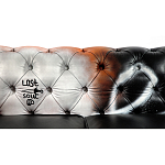 Диван Честерфильд граффити graffiti Orange Sofa натуральная кожа варинант исполнения - 8 | Loft Concept в Санкт-петербурге