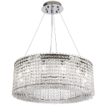 Круглая люстра с хрустальными подвесками хром Crystal Art Chrome Chandelier 12 варинант исполнения - 2 | Loft Concept в Санкт-петербурге