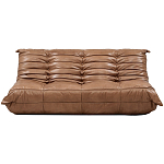 Дизайнерский кожаный диван коричневый без подлокотников Aveline Leather Sofa варинант исполнения - 1 | Loft Concept в Санкт-петербурге