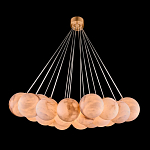 Люстра подвесная круглая с сферическими плафонами из натурального камня Glowing Spheres варинант исполнения - 1 | Loft Concept в Санкт-петербурге