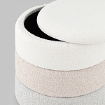 Пуф Three Colors в ткани букле из трех цветов  варинант исполнения - 4 | Loft Concept в Санкт-петербурге