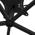 Стул с мягкой черной обивкой из велюра и подъемно-поворотным механизмом на колесиках Harper Black варинант исполнения - 6 | Loft Concept в Санкт-петербурге