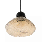 Подвесной светильник с янтарным фактурным плафоном Lamp with Frozen Glass Effect варинант исполнения - 1 | Loft Concept в Санкт-петербурге