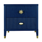 Тумба прикроватная с двумя ящиками Elsa Dreams Blue варинант исполнения - 6 | Loft Concept в Санкт-петербурге