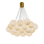 Люстра подвесная круглая с сферическими плафонами из натурального камня Glowing Spheres варинант исполнения - 10 | Loft Concept в Санкт-петербурге