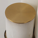 Торшер геометрический с тремя мраморными плафонами Marble Tripod варинант исполнения - 9 | Loft Concept в Санкт-петербурге