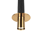 Подвесной светильник с узким цилиндрическим плафоном и золотым металлическим декором Concrete Pipe варинант исполнения - 6 | Loft Concept в Санкт-петербурге