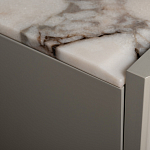 Тумба под телевизор серая с мраморной столешницей Uniqueness Marble варинант исполнения - 5 | Loft Concept в Санкт-петербурге
