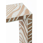 Консоль Дизайнерская Kenya Console ZEBRA Bone Inlay Beige варинант исполнения - 2 | Loft Concept в Санкт-петербурге