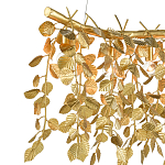 Люстра золотая с декором в виде веток эвкалипта Eucalyptus Branches варинант исполнения - 1 | Loft Concept в Санкт-петербурге
