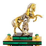 Настольный письменный набор из малахита с декором в виде лошади Leader Organizer варинант исполнения - 2 | Loft Concept в Санкт-петербурге