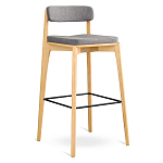 Барный стул из массива ясеня Elegant Ash Shape варинант исполнения - 2 | Loft Concept в Санкт-петербурге