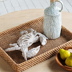 Статуэтка краб с детализированной текстурой в белом цвете Marine Accessories варинант исполнения - 6 | Loft Concept в Санкт-петербурге