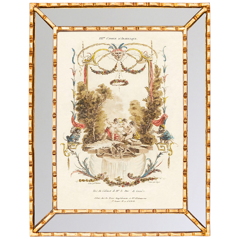 Постер в зеркальной раме Арабески New Collection of Arabesques Poster Золотой Зеркало Мульти Бежевый Постер в зеркальной раме Арабески New Collection of Arabesques Poster Золотой Зеркало Мульти Бежевый в Санкт-петербурге | Loft Concept