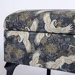 Банкетка с принтом из журавлей Crane варинант исполнения - 3 | Loft Concept в Санкт-петербурге