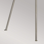 Торшер на трех тонких перекрещенных ножках с белым конусным абажуром из льна Feiss варинант исполнения - 8 | Loft Concept в Санкт-петербурге