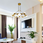 Люстра подвесная светодиодная с плафонами в форме шара Italian Globe Cedar Moss Light варинант исполнения - 1 | Loft Concept в Санкт-петербурге