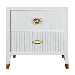 Тумба прикроватная с двумя ящиками Elsa Dreams White варинант исполнения - 5 | Loft Concept в Санкт-петербурге