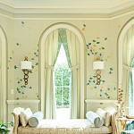 Обои ручная роспись Gingko Colourway SC-237 on grey painted Xuan paper варинант исполнения - 1 | Loft Concept в Санкт-петербурге