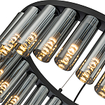 Люстра со стеклянными цилиндрическими плафонами Luminous Cylinders Smoky Round варинант исполнения - 5 | Loft Concept в Санкт-петербурге