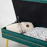 Мягкая банкетка с зоной для хранения Casket Green варинант исполнения - 3 | Loft Concept в Санкт-петербурге