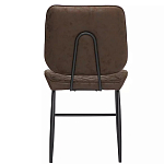 Стул с темно-коричневой обивкой из экокожи Benderson варинант исполнения - 4 | Loft Concept в Санкт-петербурге