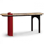 Консоль с овальной столешницей со светодиодной подсветкой Ruby варинант исполнения - 2 | Loft Concept в Санкт-петербурге