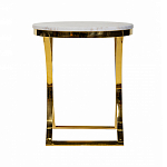 Кофейный столик на подстолье золотого цвета Noelle варинант исполнения - 3 | Loft Concept в Санкт-петербурге