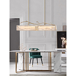 Люстра прямоугольная из фактурного стекла Chandelier Beam варинант исполнения - 3 | Loft Concept в Санкт-петербурге