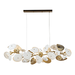 Люстра с белыми и золотистыми цветами G9 Dahlia Flowers Lamp варинант исполнения - 2 | Loft Concept в Санкт-петербурге