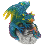 Декоративная статуэтка Дракон Blue Multicolor Dragon Statuette варинант исполнения - 1 | Loft Concept в Санкт-петербурге