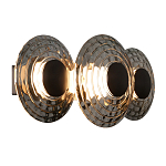 Бра из трех стеклянных фактурных дисков Eyepiece варинант исполнения - 1 | Loft Concept в Санкт-петербурге