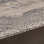 Столик журнальный квадратный  с полкой Sculptural Marble Accent с мрамором  варинант исполнения - 4 | Loft Concept в Санкт-петербурге