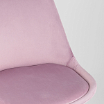 Стул с мягким велюровым сиденьем Arvika Pink варинант исполнения - 7 | Loft Concept в Санкт-петербурге