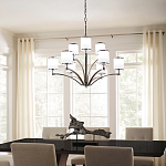 Люстра с белыми стеклянными плафонами в форме цилиндра Feiss варинант исполнения - 7 | Loft Concept в Санкт-петербурге