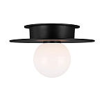 Потолочный светильник с шарообразным плафоном из белого матового стекла Generation Lighting варинант исполнения - 1 | Loft Concept в Санкт-петербурге