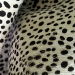 Мебельная ткань Искусственный мех  белый леопард 90 см T5-3 варинант исполнения - 4 | Loft Concept в Санкт-петербурге