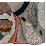 Тканый вручную текстильный гобелен Orchid варинант исполнения - 1 | Loft Concept в Санкт-петербурге