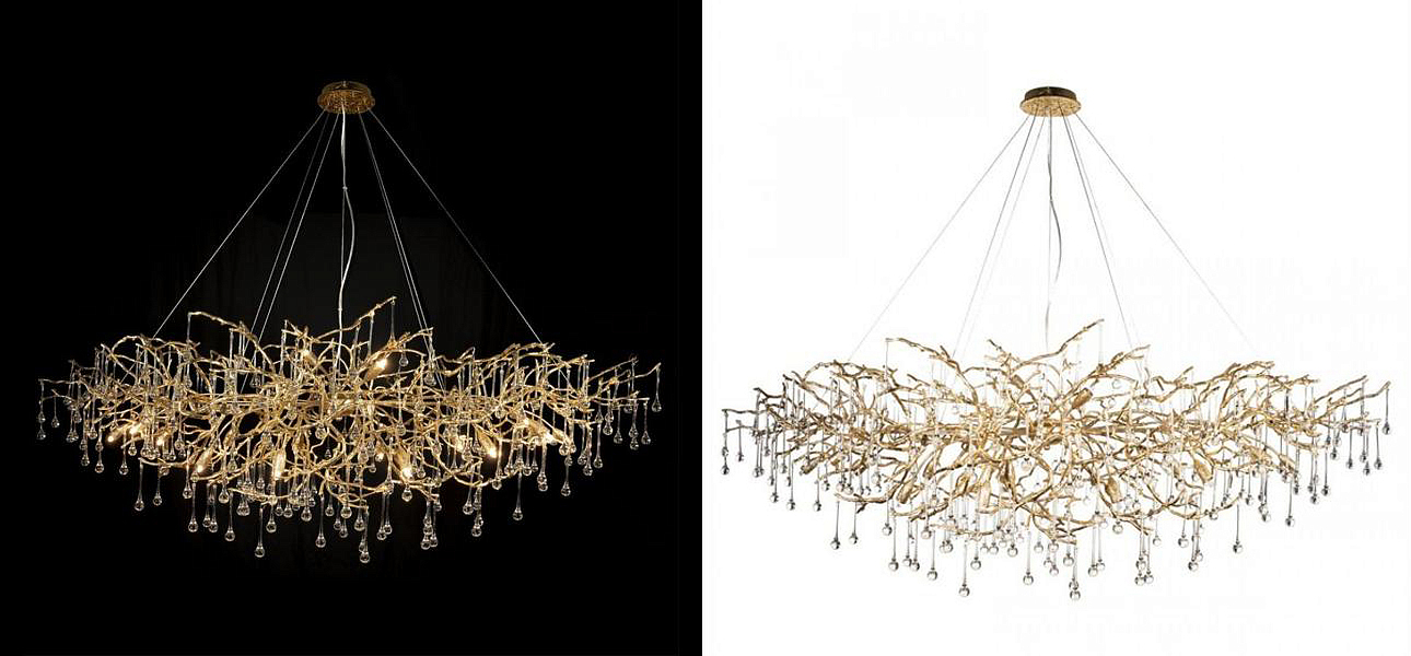 Люстра Crystal Drops bright Gold Люстра Crystal Drops bright Gold - Loft-Concept в Санкт-петербурге