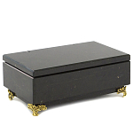 Шкатулка из натурального камня змеевик чёрного цвета Stone Casket варинант исполнения - 1 | Loft Concept в Санкт-петербурге