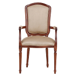 Стул с подлокотниками из натурального бука бежевый Solid Luxury варинант исполнения - 1 | Loft Concept в Санкт-петербурге