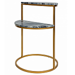 Кофейный столик с подстольем из металла Halves варинант исполнения - 1 | Loft Concept в Санкт-петербурге