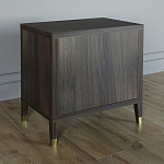 Тумба прикроватная с двумя ящиками Elsa Dreams Walnut варинант исполнения - 4 | Loft Concept в Санкт-петербурге