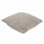 Подушка из хлопка рельефной вязки серого цвета Eden Line варинант исполнения - 1 | Loft Concept в Санкт-петербурге