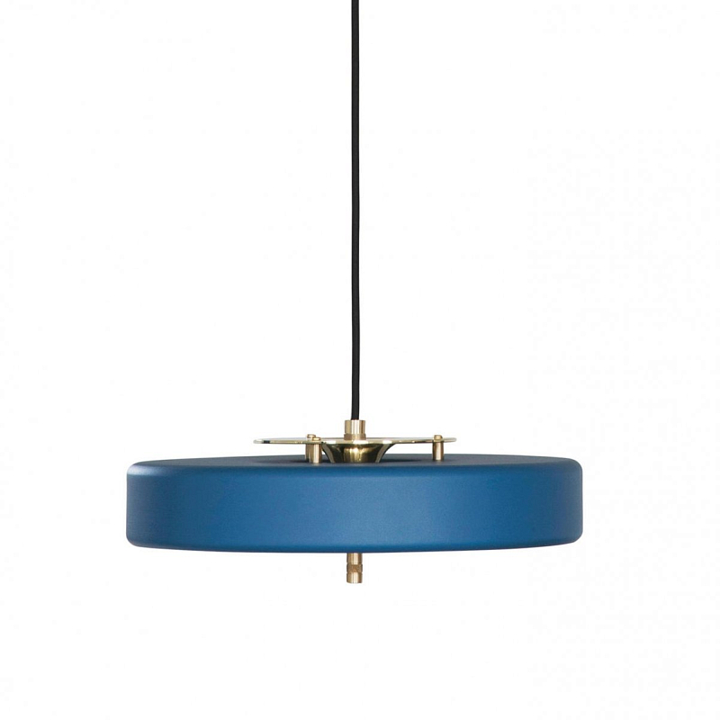 Подвесной светильник BERT FRANK Revolve Pendant Lamp Blue Синий Латунь в Санкт-петербурге | Loft Concept 