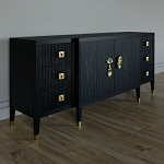 Большой Комод-буфет Elsa Dreams Black с ящиками варинант исполнения - 4 | Loft Concept в Санкт-петербурге