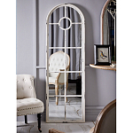 Зеркало-окно с арочным силуэтом в венецианском стиле Venetian White Mirror варинант исполнения - 4 | Loft Concept в Санкт-петербурге