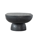 Столик кофейный черного цвета с овальной столешницей и круглым основанием Black Dalmen Table варинант исполнения - 6 | Loft Concept в Санкт-петербурге