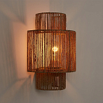 Бра с плетенным из джута плафоном Jutti H30 см варинант исполнения - 2 | Loft Concept в Санкт-петербурге